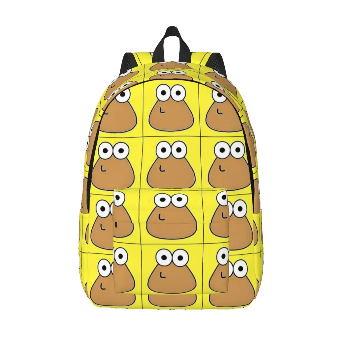 My Pet Alien Pou Backpack Middle High College School Student Virtual Pet Bookbag Men Women Daypack Outdoor