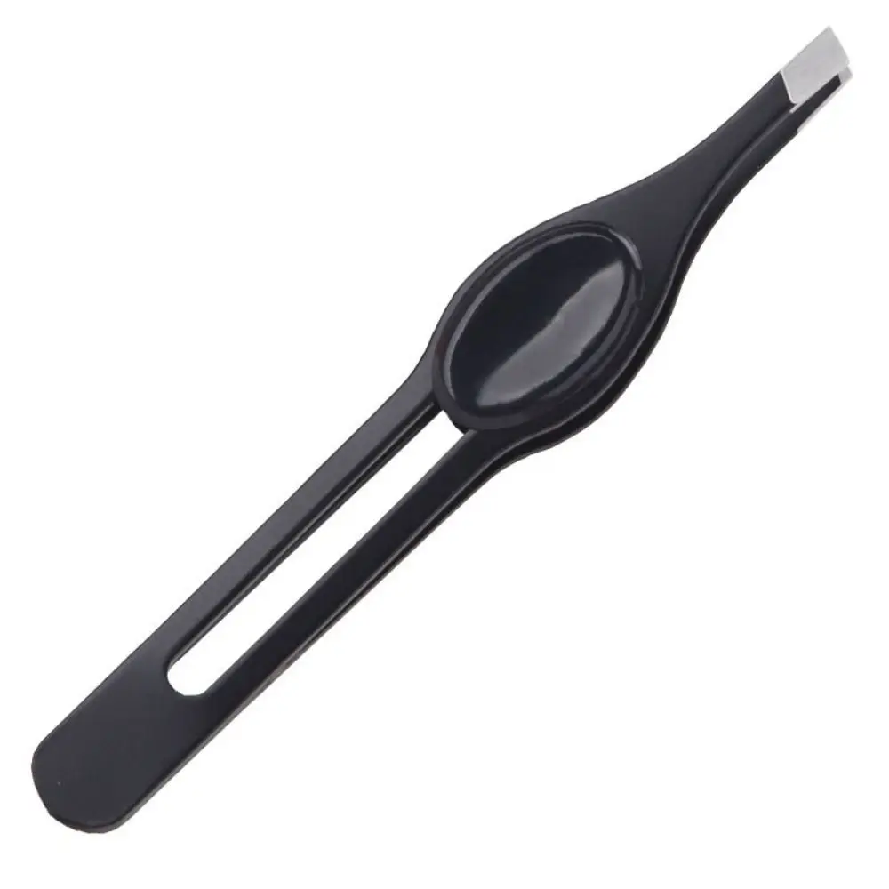 Pinça colorida de aço inoxidável, alça antiderrapante, multifuncional, pinça para cílios postiços, resistente ao desgaste, durável, ferramenta de maquiagem feminina