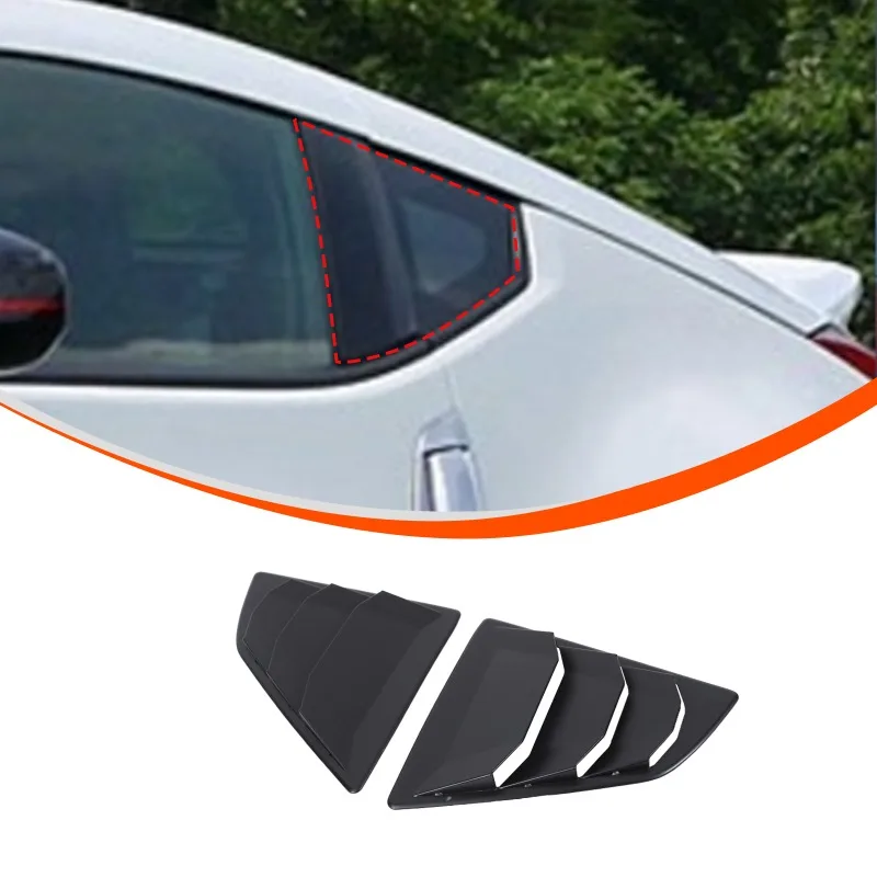 

ABS Rear Window Glass Blinds For 2009-2020 Nissan 370Z Air Vent Scoop Shades Cover Trim Car Accessories