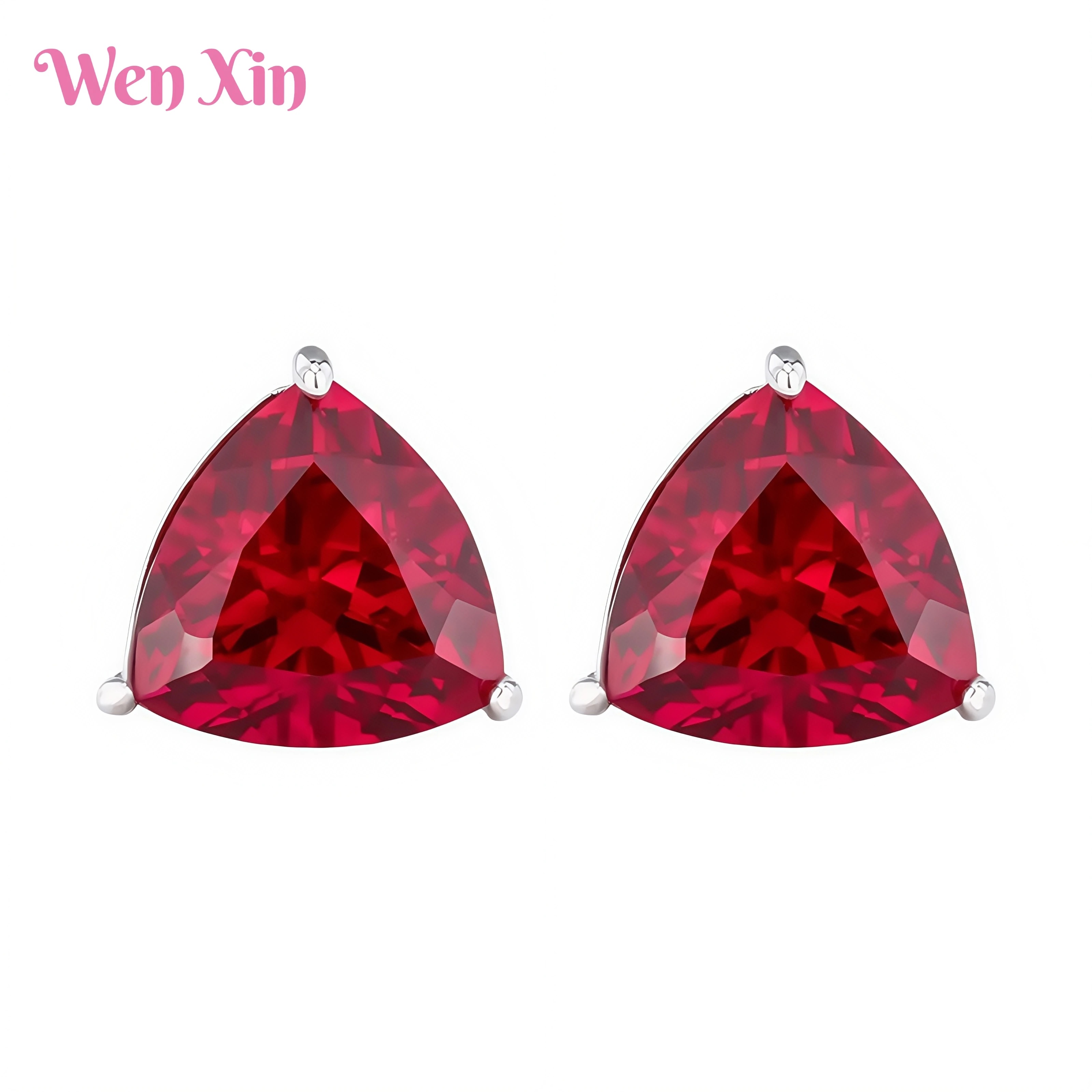 

WENXIN Brand New Top Grade Certificated Quality Jewelry Stud Earrings For Women Gold Plated Eardrop Drop Earrings Stud Jewelry
