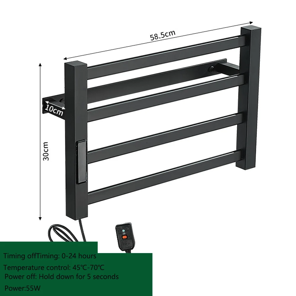 Imagem -04 - Toalheiro Elétrico Inteligente Toalheiro Elétrico para Banheiro Secador de Toalhas Radiador de Toalha de Banho Controle de Temperatura Toalheiro Aquecido