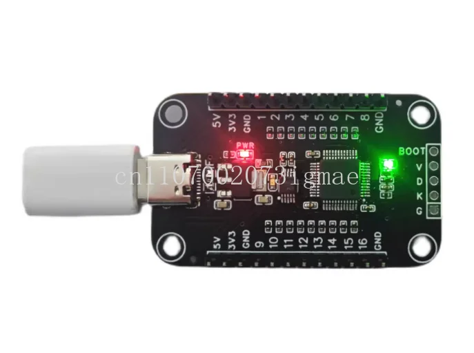 USB to 16 GPIO output, input PWM serial port to 16 GPIO 3.3V 5V level