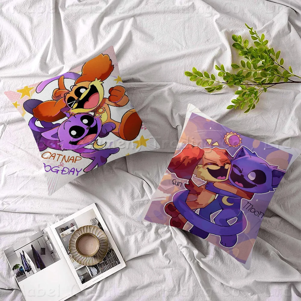 

Critters CATNAP DOGDAY Pillow Cushion Cover Pillowcase Living Room Sofa Home Decor Customized