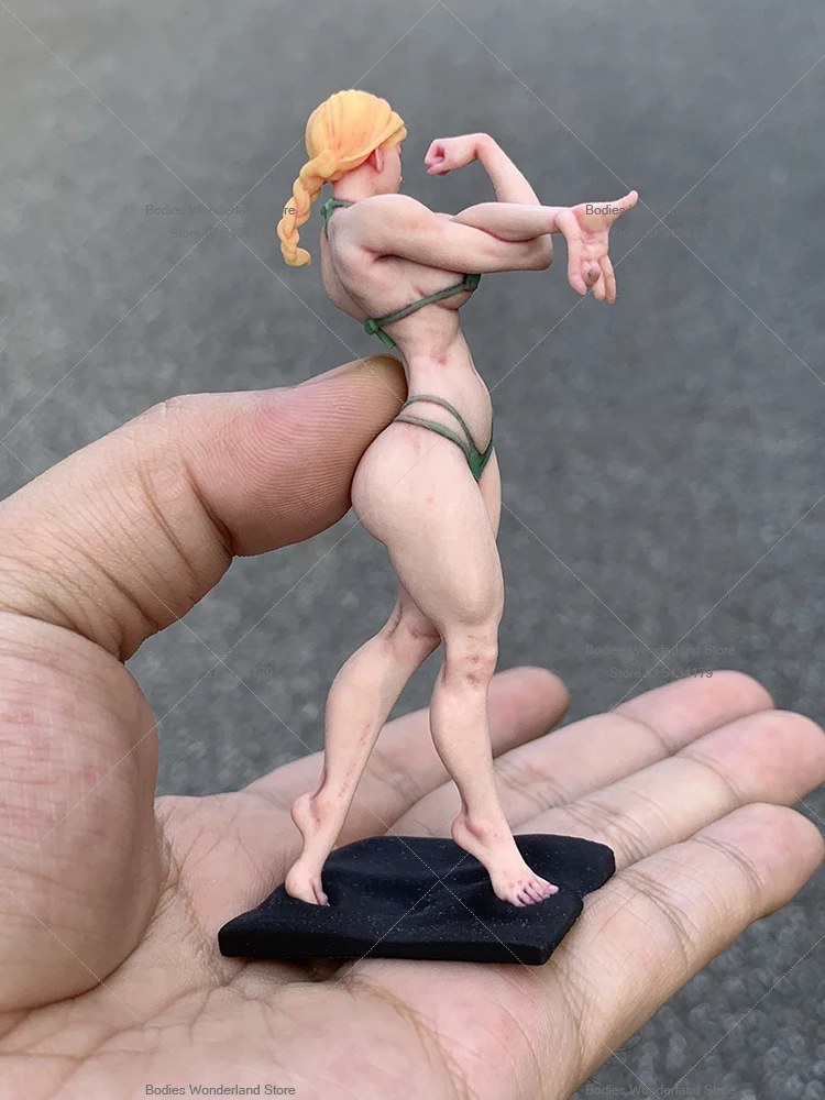 Hecho a mano, escala 1/16, 1/18, soldado femenino, Fitness muscular, belleza, pintura en miniatura, modelo, estatua, figura, colección de muñecos