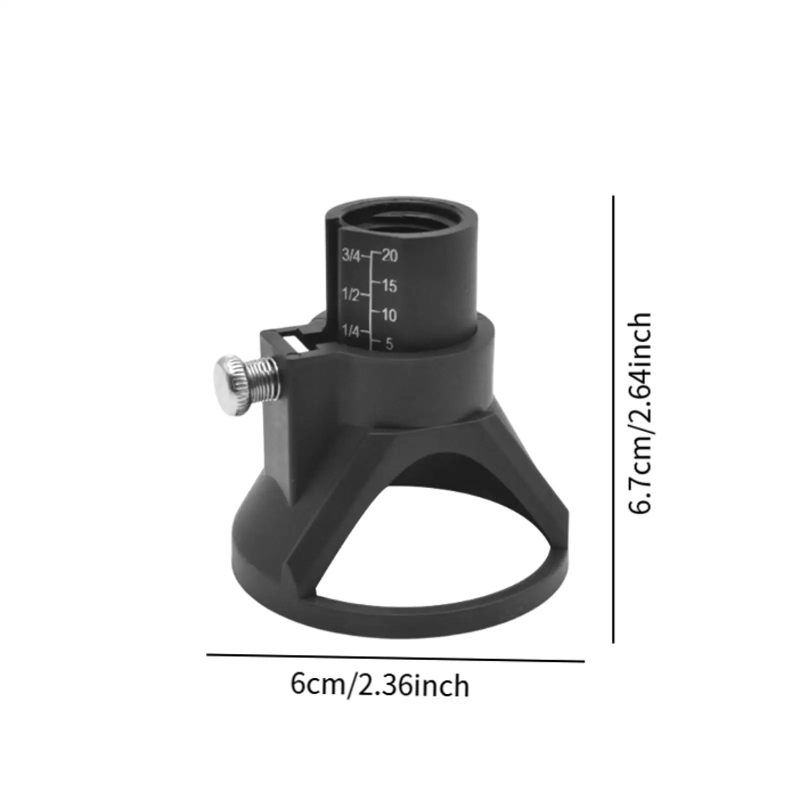 Electric Grinder Location Tool Rotary Cutting Guide ABS Attachment for Drilling Engraving and Engraver Projects