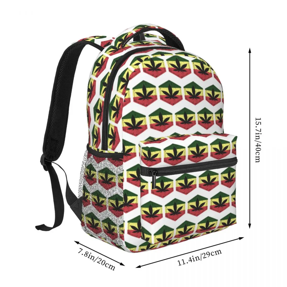 Beautiful Flower Art Print Backpack Student BookBag Children School Bag Computer Shoulder Bags for Men Women