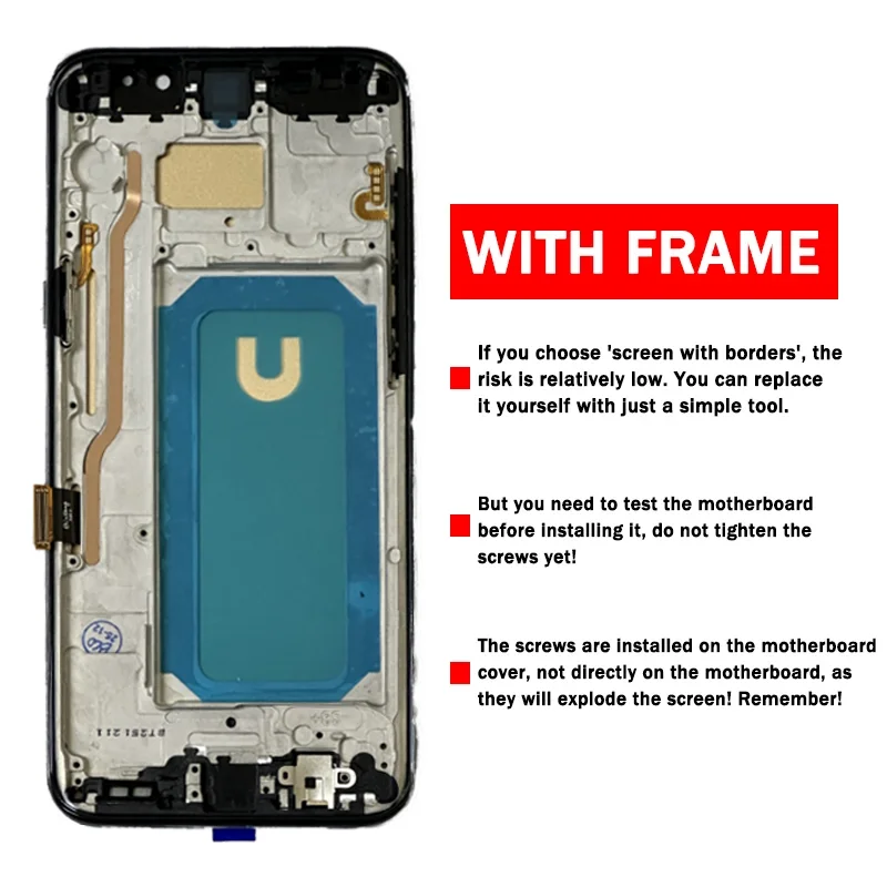 TFT Screen for Samsung S8 Plus G955F Lcd Display Digital Touch Screen with Frame for Samsung S8+ G955 Screen With Frame