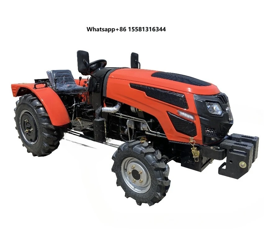 Good Quality Garden Greenhouse Lawn Mower Wheel Tractor 4WD 25HP Engine Small Agricultural Gear Drive Long Service Life