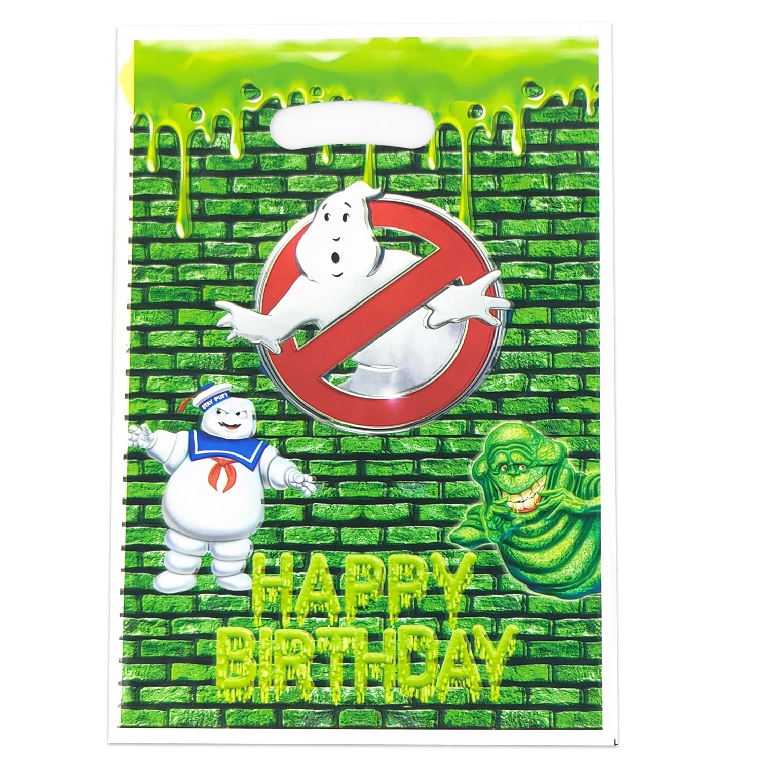 10pcs/lot Kids Boys Favor Happy Birthday Party Gifts Ghostbusting Theme Surprise Candy Bags Decorations Loot Bags