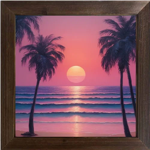 Urban and Landscape Scenery Are Elements, American Printing Oil Painting, Waterproof, Suitable for Home Store Decoration