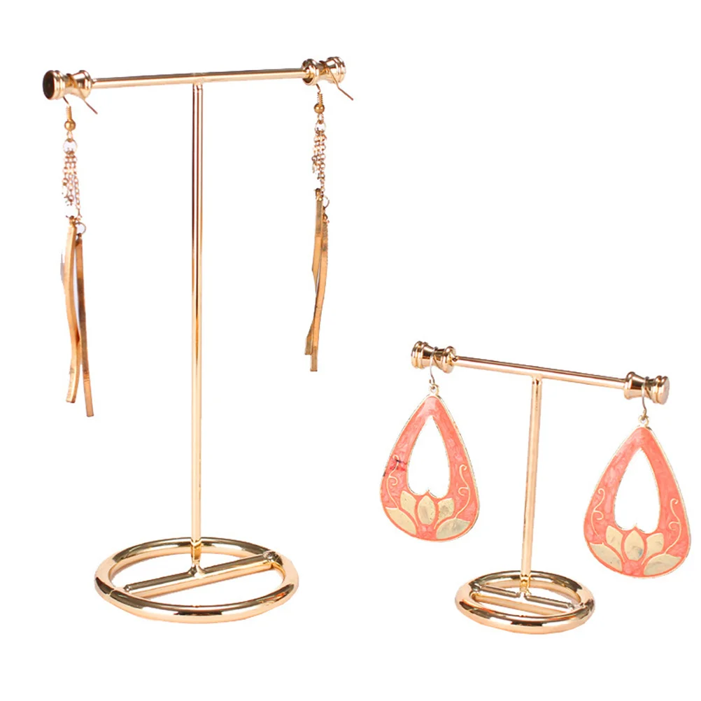1Set Jewelry Display Rack Metal Organizer Necklace Earring Bracelet Holder Durable Vintage Storage Jewelry Display Rack