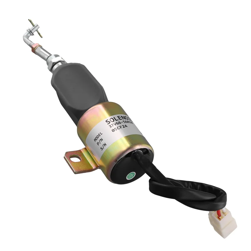 【Ceda de preço! !】Solenóide de parada 37V66-56010 12V/24V Solenóide de desligamento de combustível 05CF24 1751ES-12E6ULB1S1 P612-B5V24 1700-1512