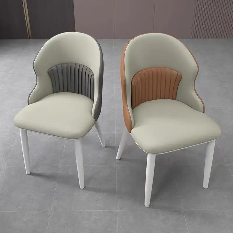 #Modern Luxury Restaurant Chair 6-piece Set, Restaurant Leather Chair, Coffee Shop Furniture, Coffee Chair