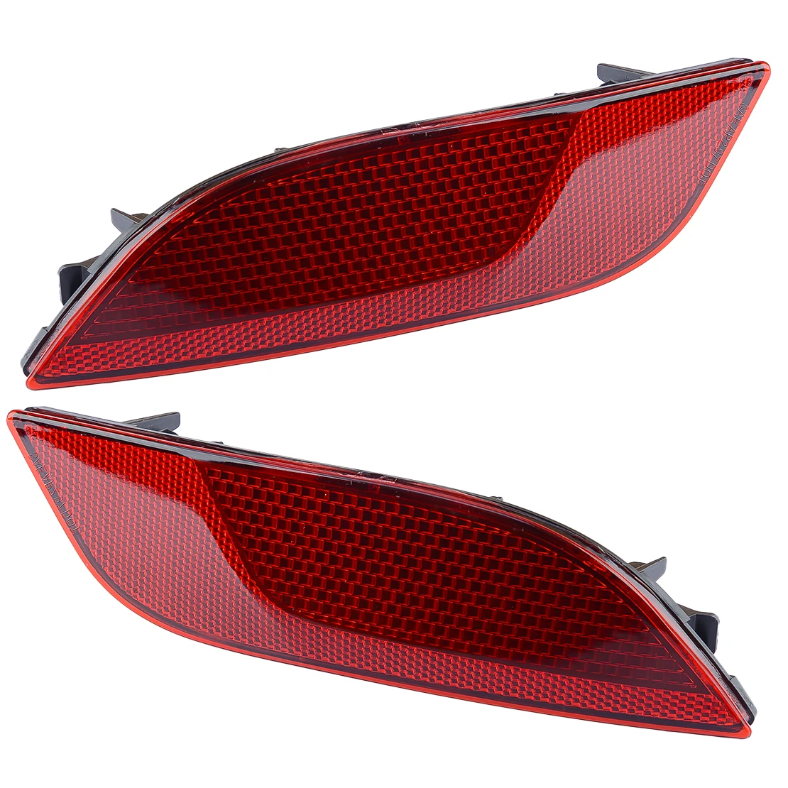 55112678AA 55112679AA 1 Pair Rear Left & Right Side Bumper Reflector Marker Light Lamp Red Lens Fit for Jeep Compass 2017-2023