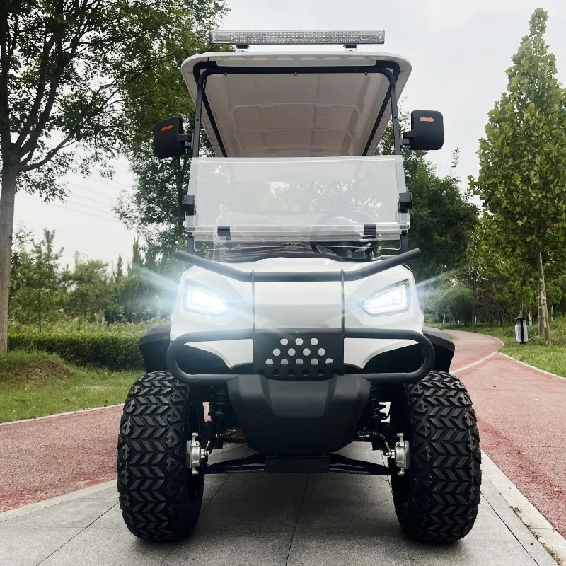 2023 New Tourist Golf Carts Four-Whee 4 Seat 48V 72V Vehicle Street Legal Electric Golf Cart 6 Seater Lithium Battery Golf Car