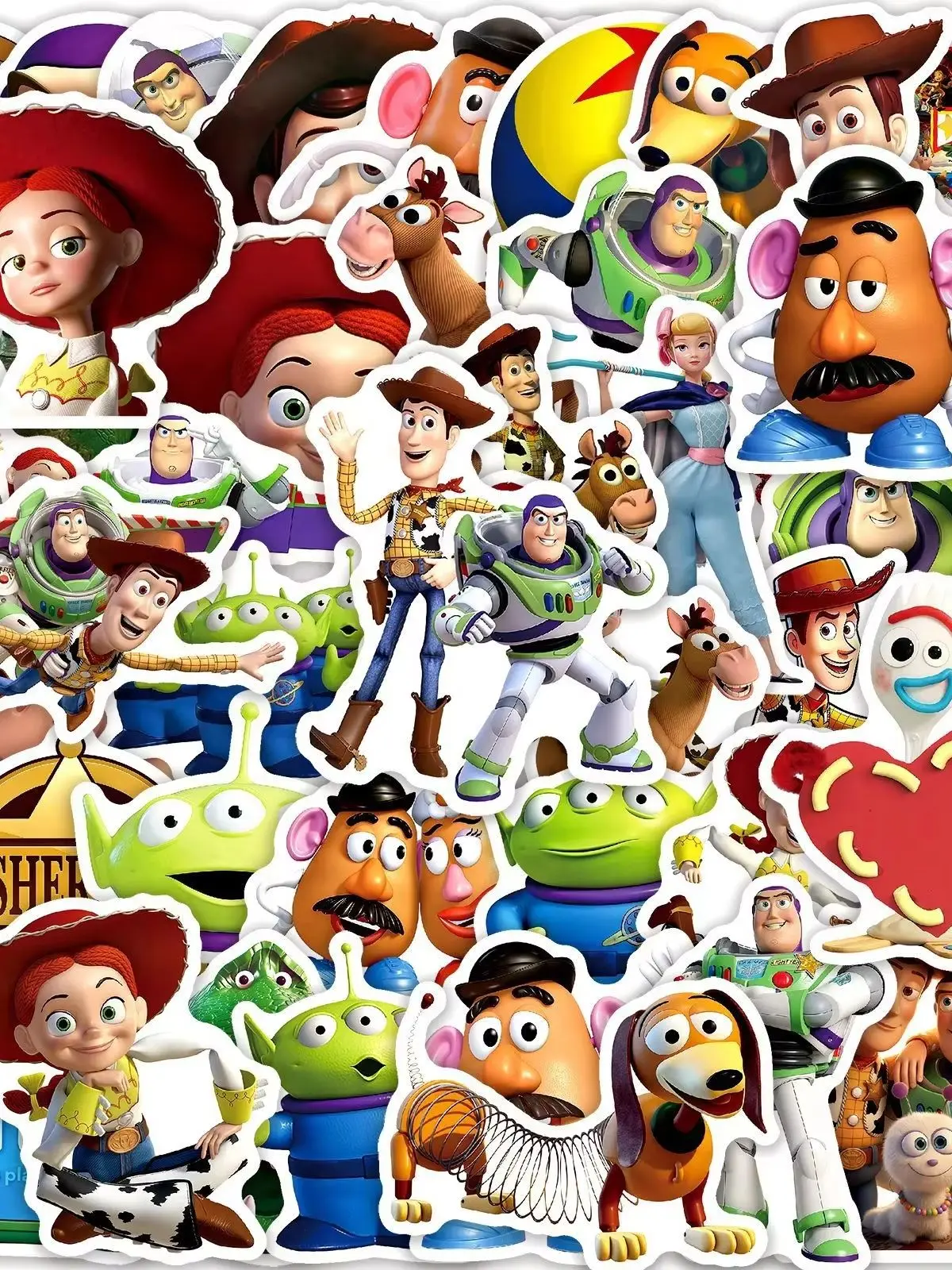 50 Stück Cartoon Disney Toy Story Graffiti-Aufkleber Exquisite Dekorations-Sticker für Handy Computer Notizbuch Schreibwaren DIY Spielzeug