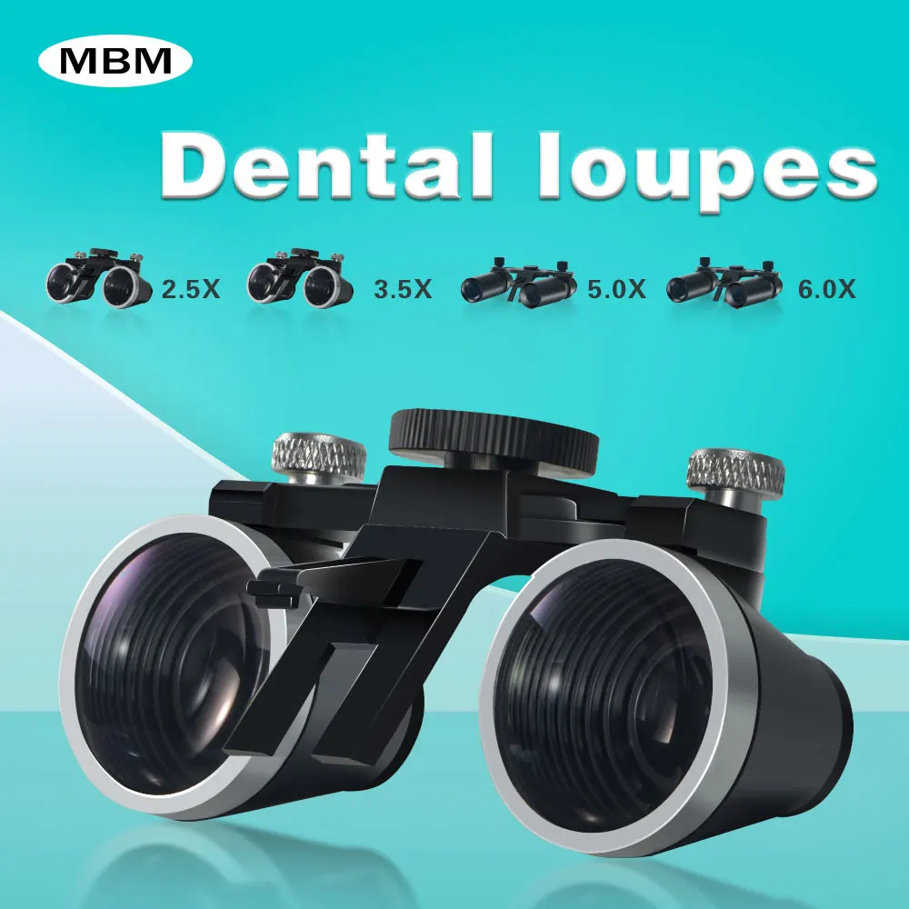 

MBM Dental Loupes 2.5X 3.5X 5X 6X Optional Magnifying Glasses for Dentistry Surgical Magnifier