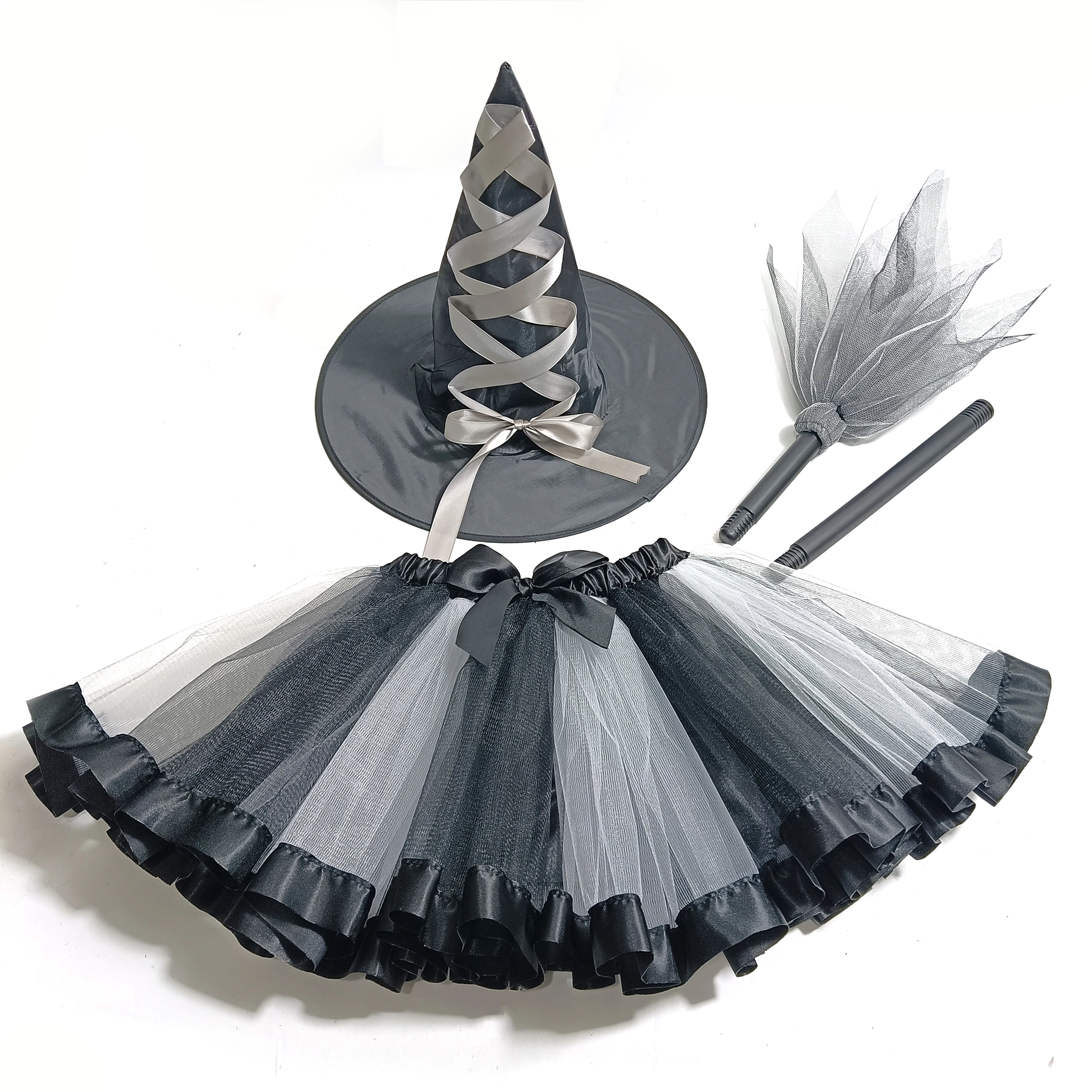 Adult Halloween Witch Costume Set Featuring Vibrant Hats Tulle Skirts Perfect for Halloween Parties Cosplay Events