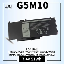 G5M10 E5550 E5450 E5250 Battery Compatible for Dell Latitude E5550 E5450 E5250 5550 5450 5250 3150 3160 8V5GX R9XM9 1KY05 08V5GX