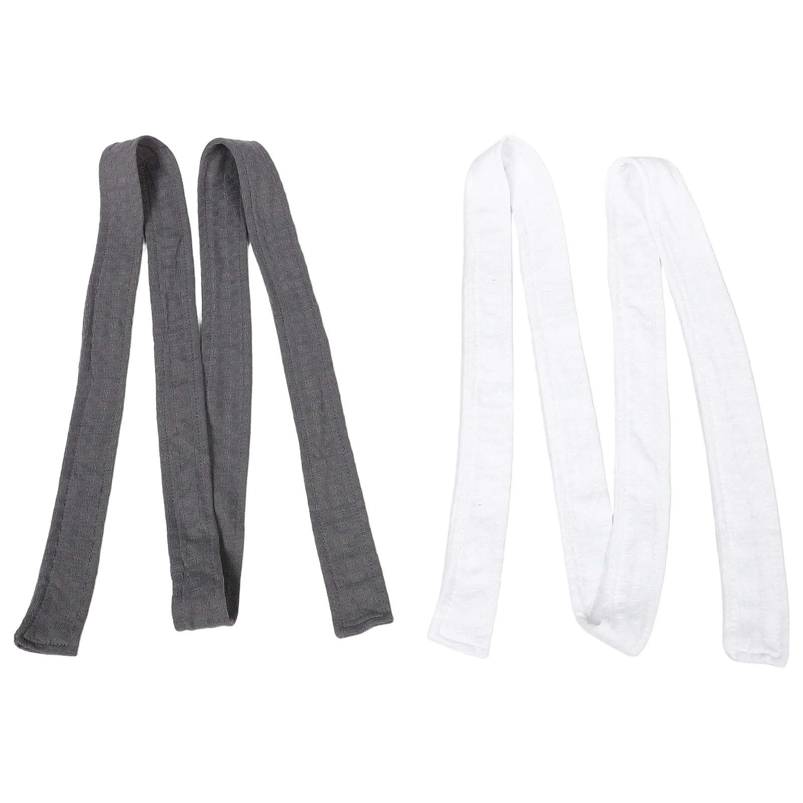 2Pcs Comfortable Robe Tie Belt Soft Polyester Adjustable for Sleep Robe Waist Pajamas Bathrobe Home Hotel Replacement Unisex