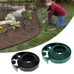 Plastic Edging Border for Garden, Lawn Border, Landscape with 30 Anchoring Solid Stakes, Easy Install Insert, 10m