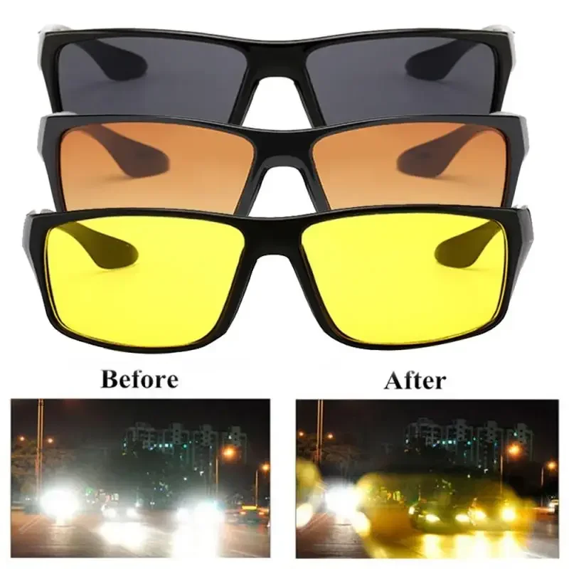 

Fishing Camping Hiking Night Driving Enhanced Light Anti-glare Glasses Sunglasses Men Fashion Polarized