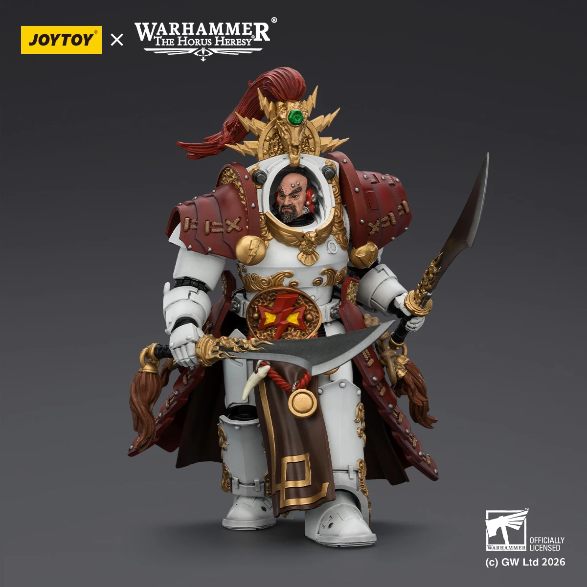 

【Pre-sale】JOYTOY Warhammer 40K White Scars 1/18 Action Figure Qin Xa Master of The Keshig