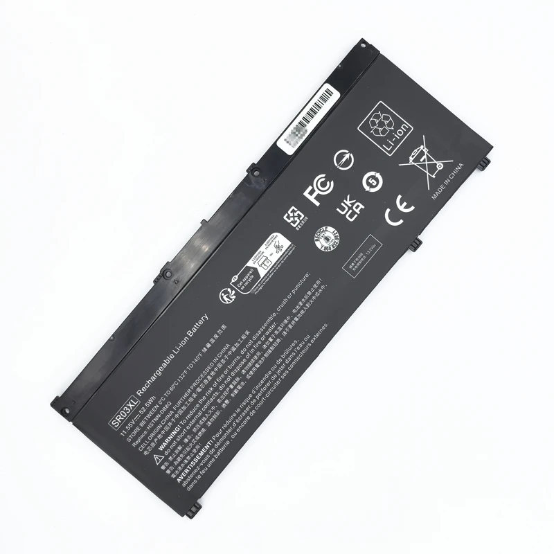 SR03XL Replacement Battery for HP OMEN 4 5 Pro Plus Pavilion Gaming 4 ZBook 15V G5 11.55V 52.5Wh
