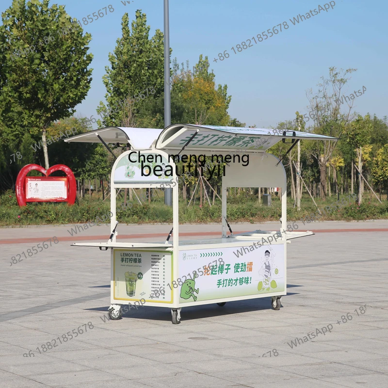 X Street Vendor Cart Night Market Special Snack Cart Braised Food Stall Mobile Commercial Mobile Food Cart