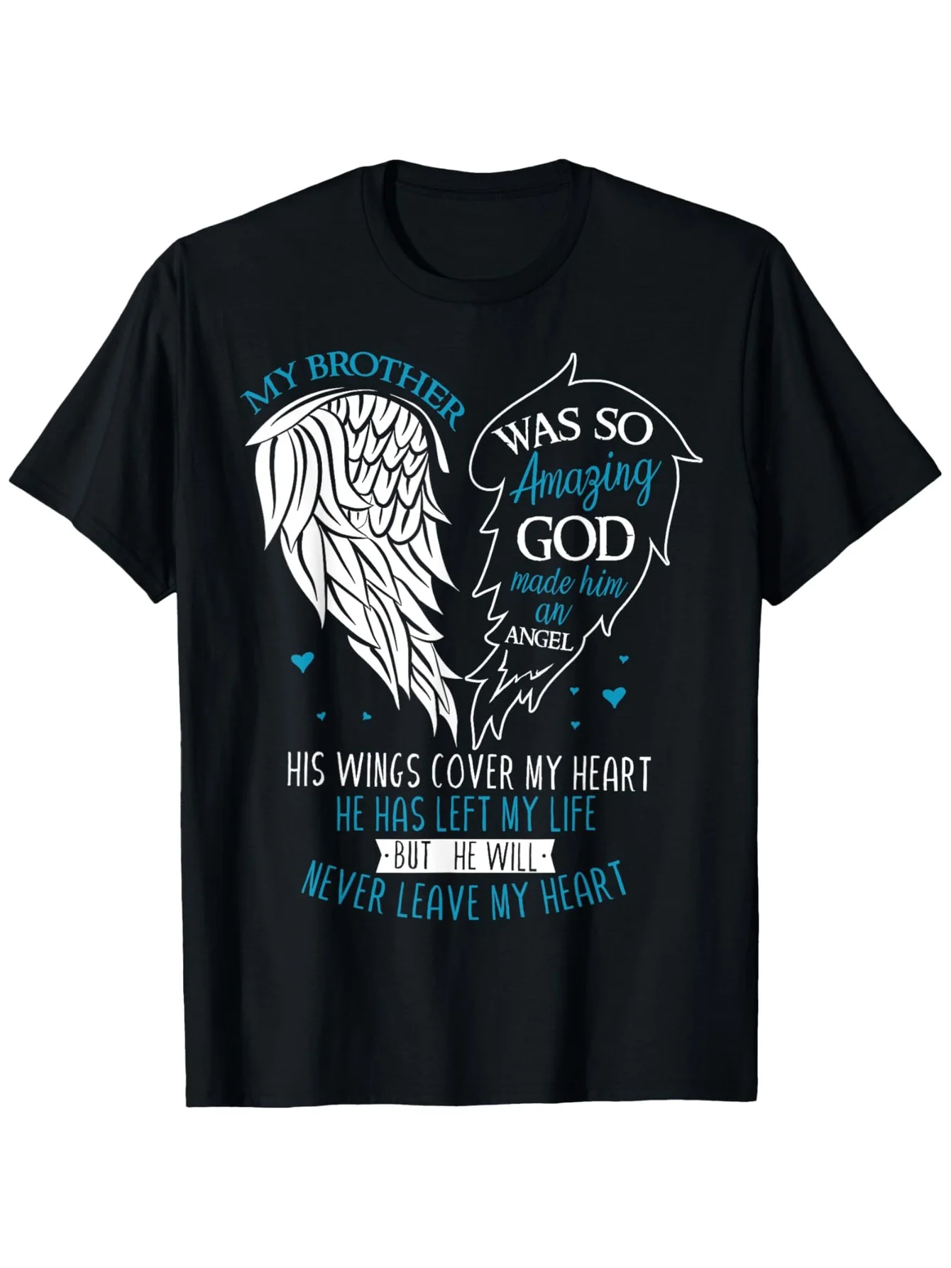 Brother Angel in Heaven Memorial T Shirt