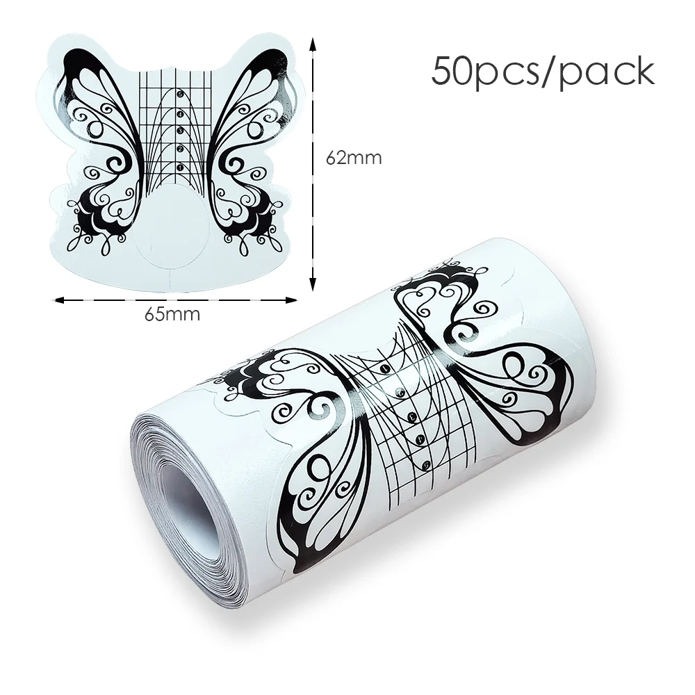 50/100 Stück Nagelformen zur Verlängerung, französische Nagelform-Spitzen, verlängertes Nagelzubehör, alles für Maniküre-Werkzeuge