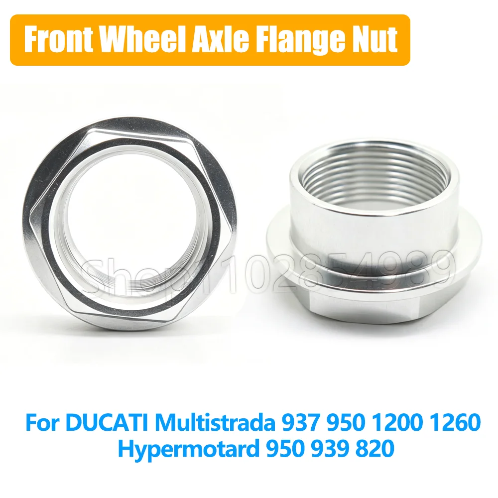 For DUCATI Hypermotard 950 939 820 Scrambler Multistrada 937 950 1200 1260 Motorcycle Accessories Front Wheel Axle Flange Nut
