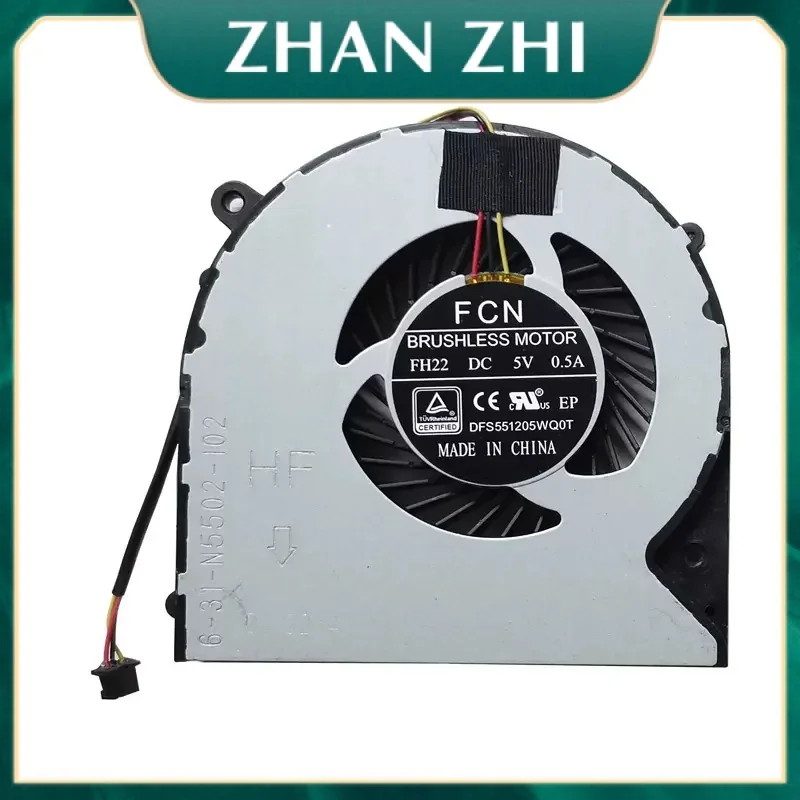 New Laptop Cooler CPU GPU Cooling Fan For Mechrevo F57 m510D1 6-31-N5502-102 FH22 F. 57-D3S D5 D6