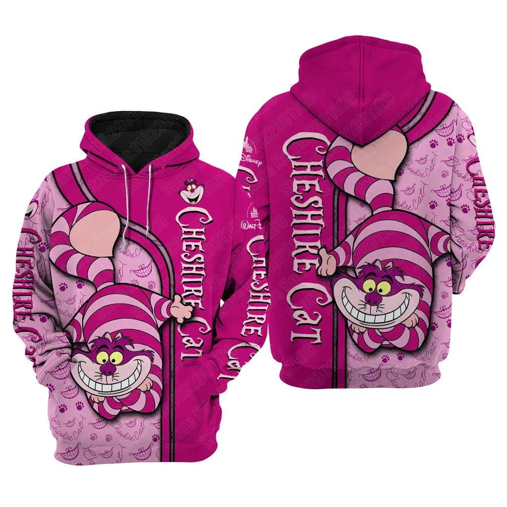 Cheshire Cat Alice In Wonderland cartoon men women 3D Print High quality Fleece Zipper/ Hoodies Pullover Tops dropshipping