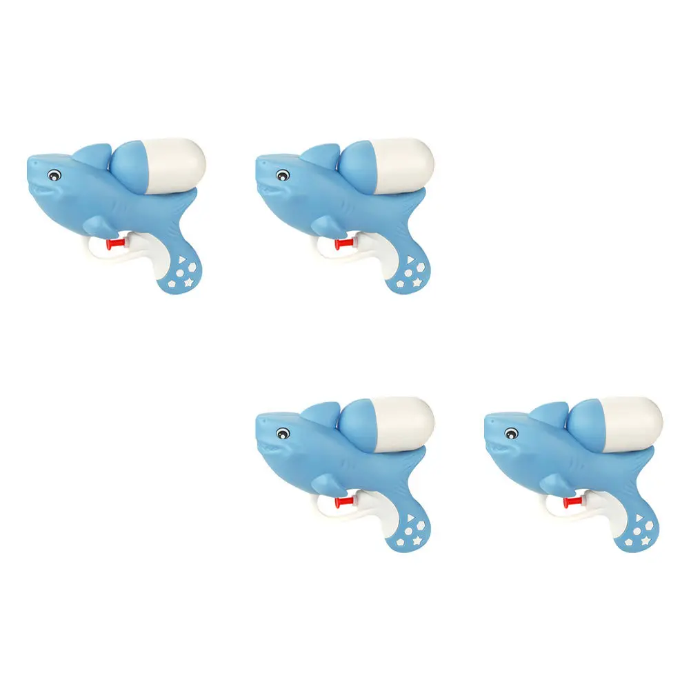 4 pçs azul para crianças atirador de água verão piscina praia jogar leve esguicho atirador brinquedo de água animal ao ar livre respingo