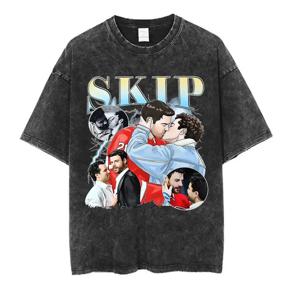Customization Shirt Vintage Washed Heated Rivalry I Love Scott Hunter Graphic T-shirts Men Women Clothing Fashion Oversized T Sh