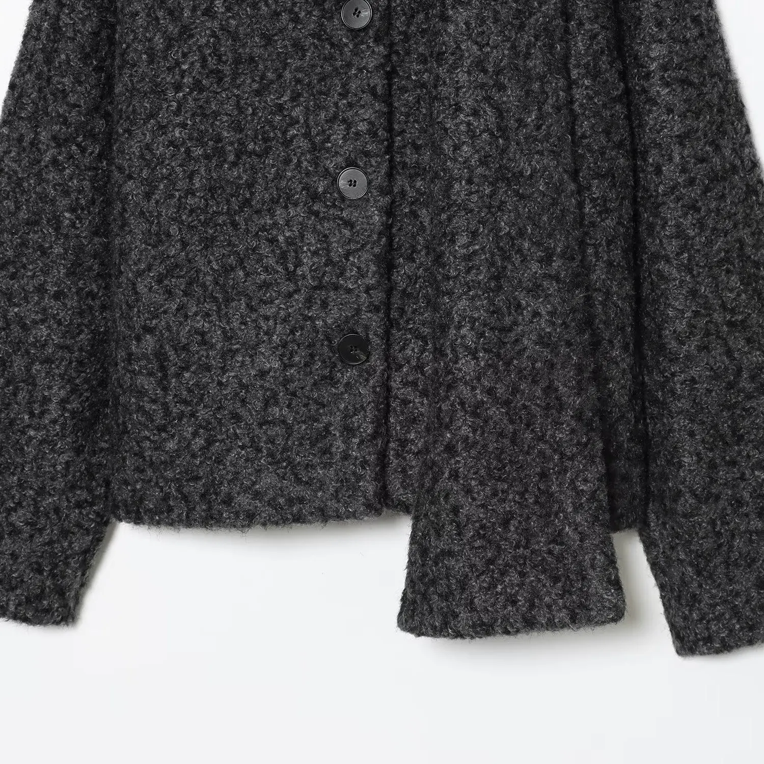 JNLEAOG Faionable ort cercle manteau en laine pour les femmes automne nouveau Sle rue Sle Long Sve Polyester Fiber polyvalent