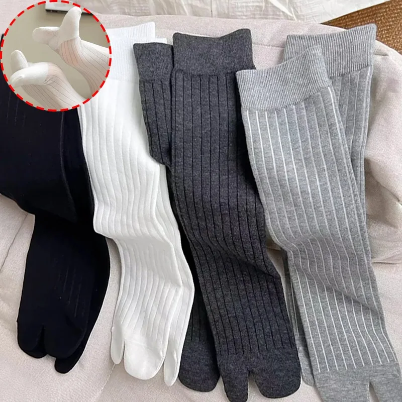 

Высококачественные балетные носки в стиле Лолиты с раздельным носком, женские хлопковые носки, шелковые полоски, японские удобные носки в стиле Харадзюку Tabi с двумя пальцами