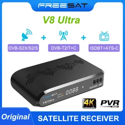 GTMEDIA V8 Ultra Mars Satellietontvanger, ondersteunt DVB-S2X/S2/S DVB-T2/T+C +ISDBT+ATS-C 4K HD BISS auto roll, Volledige PowerVu, DRE