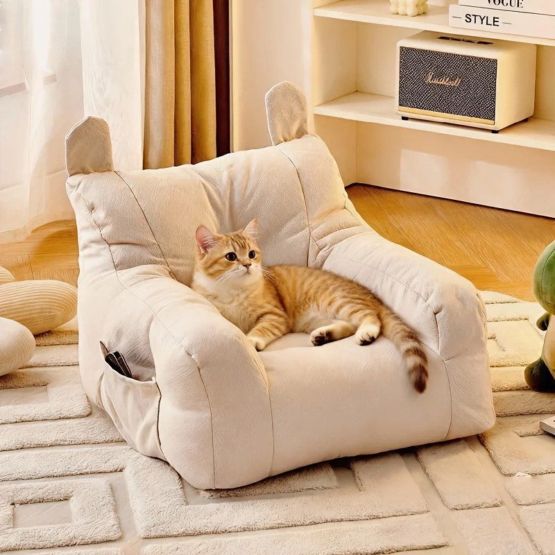 

[Pet sofa] Comfortable cat litter, cute and soft cat litter, cat house, breathable cat bed, sleeping basket, suitable for large,