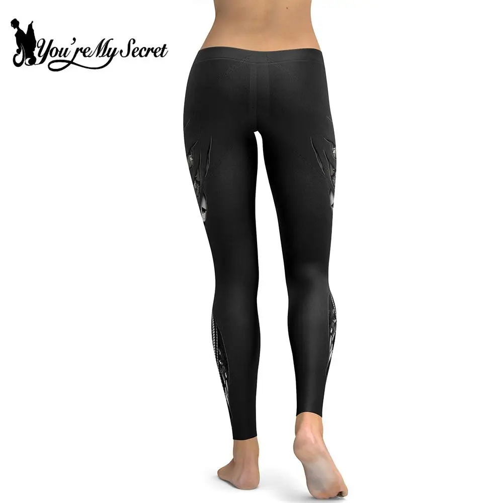 [You\'re My Secret] Steampunk Women Leggings Sexy Skinny Pants Elastic Female Clothing 3D Print Workout Leggings Fitness Bottoms