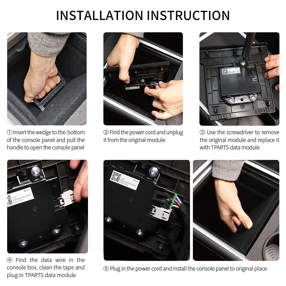 Console Data Module for 2022 Model 3 Model Y To Recover The Data Transmission Function At Console USB Ports