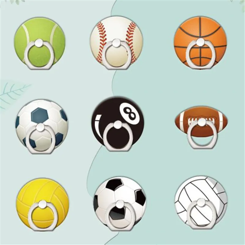 

Cartoon Soccer Baseball Mobile Phone Holder Stand Finger Ring For Cell Smart Phone Stand Holder For Iphone 15 14 All Phone