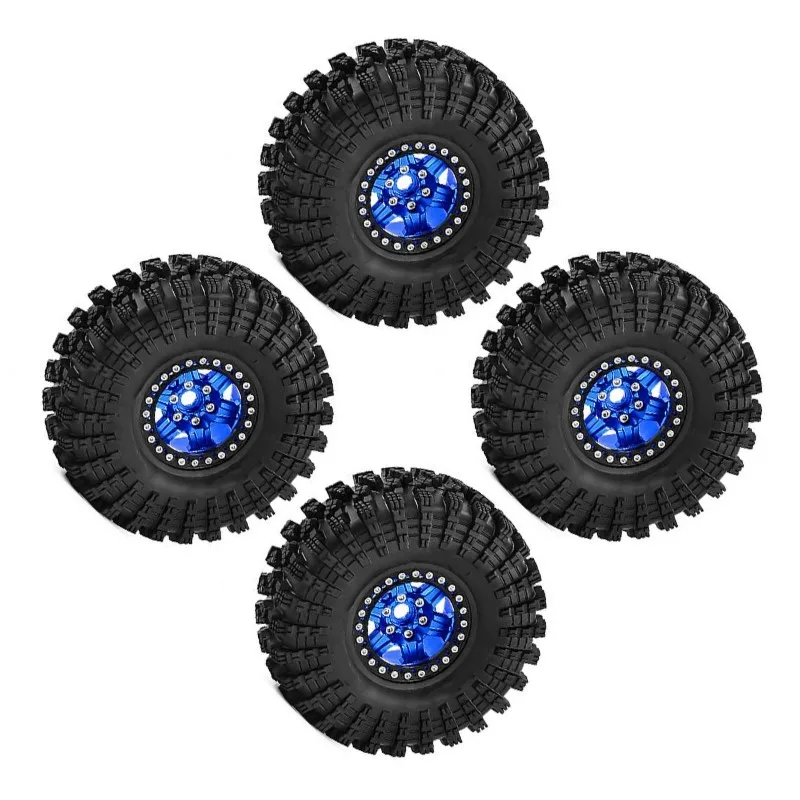 CYGJ-For 1/10 SCX10 Third Generation TRX4 90046 D90 For RC Car Accessories- 4Pcs RC Car Upgrade Wheels And Tires D385
