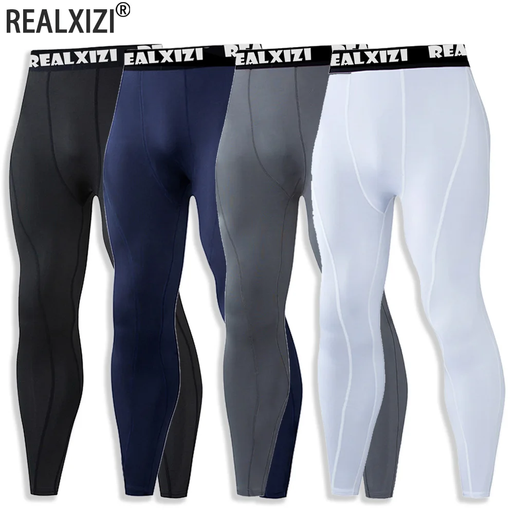 

Mens Compression Pants Quick Dry Fit Sportswear Running Tights Sports Fitness Jogging Pants Training Gym Stretch Leggings
