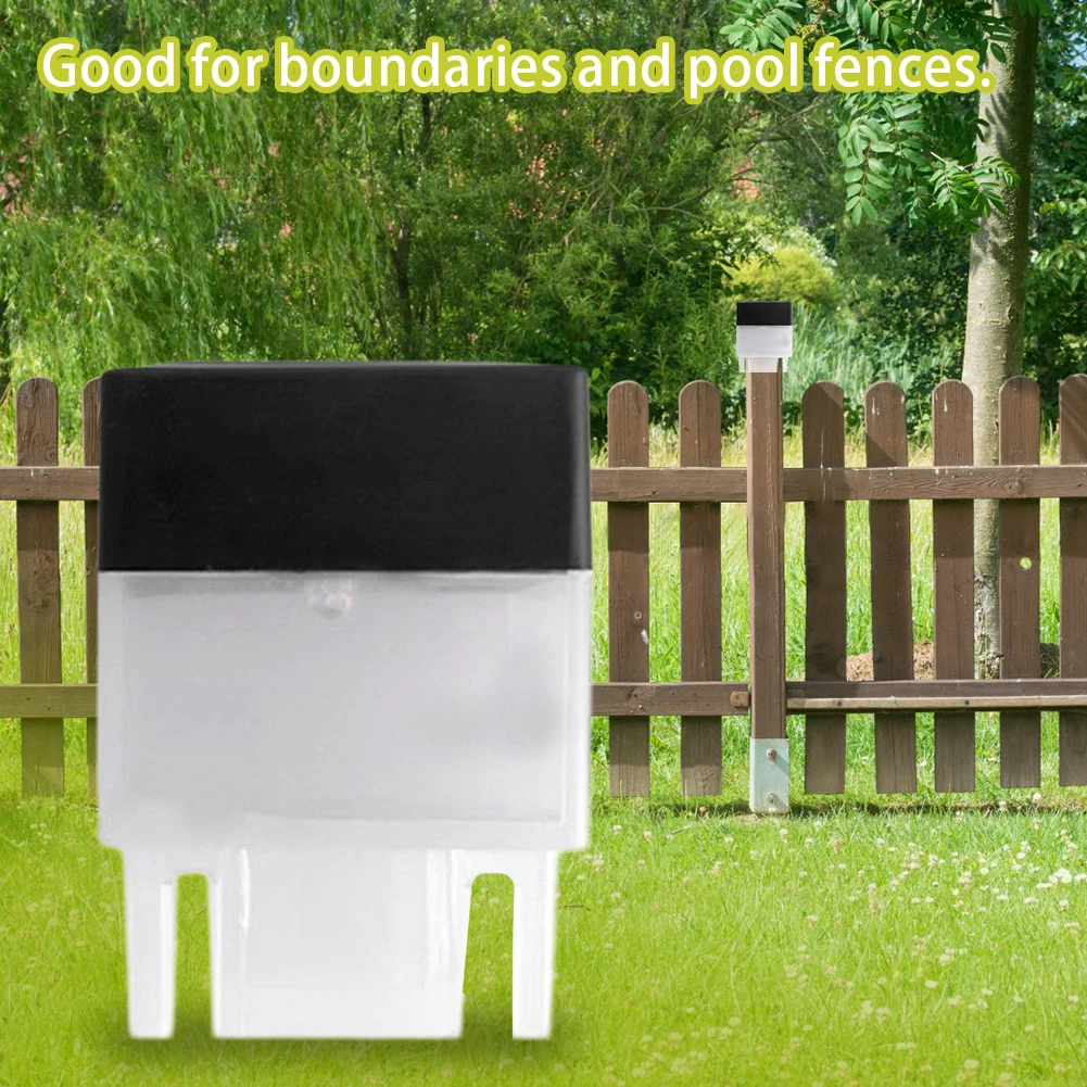 Solar Post Light Outdoor Pillar Light Auto On/Off Square Column Fixture Fence Pillar Lamp for Outside Garden Patio