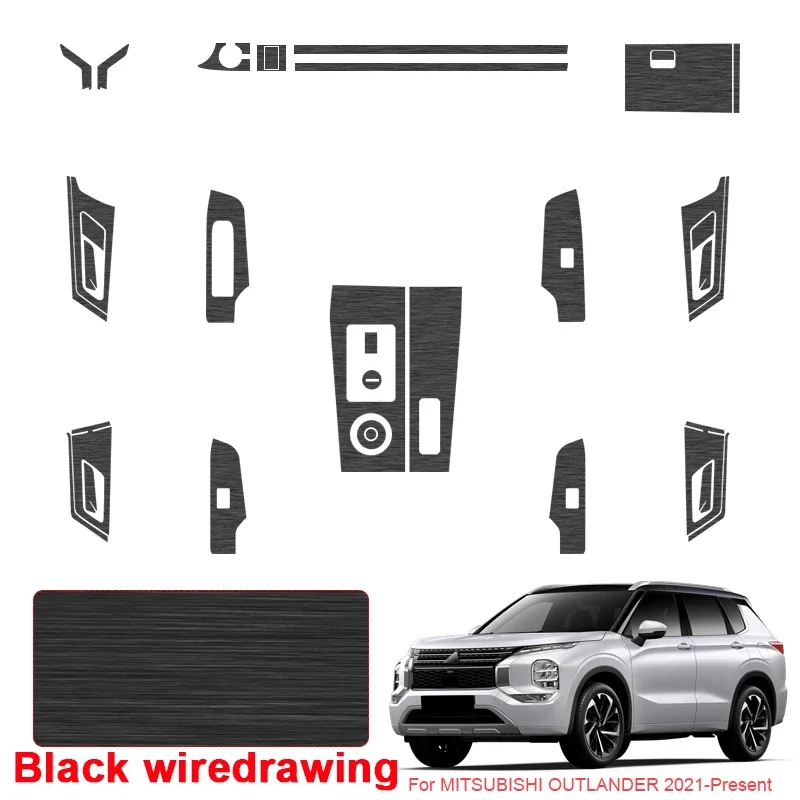 

Для MITSUBISHI OUTLANDER 2021-2026Автомобильная карбоновая внутренняя наклейка, подъемная панель окна, наклейка, защитная пленка для двери, аксессуар