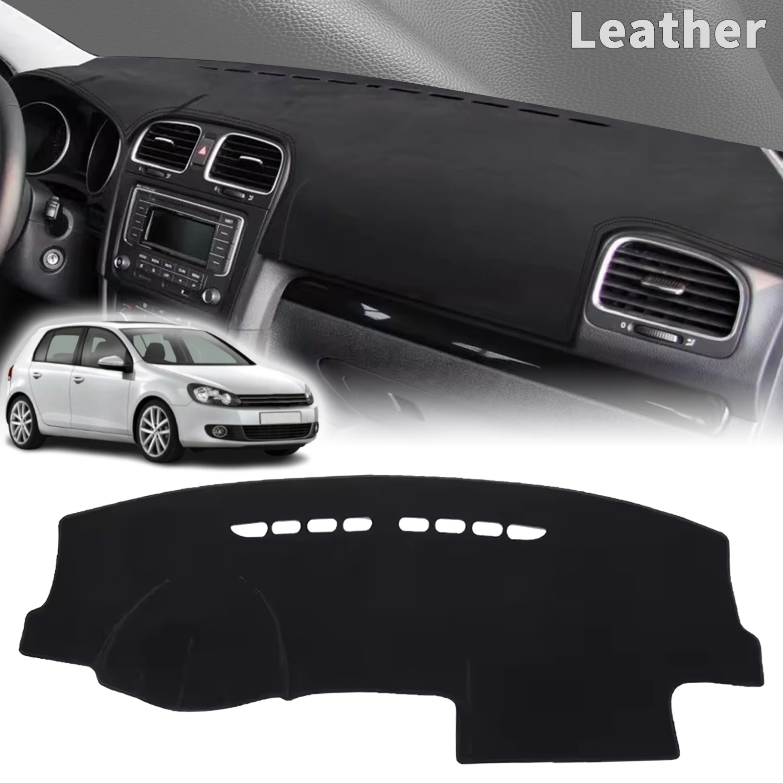 

для Volkswagen VW Golf 6 2013-2009 MK6 ​ ​ Накладка на приборную панель автомобиля, противоскользящий защитный коврик для приборной панели, автомобильные аксессуары