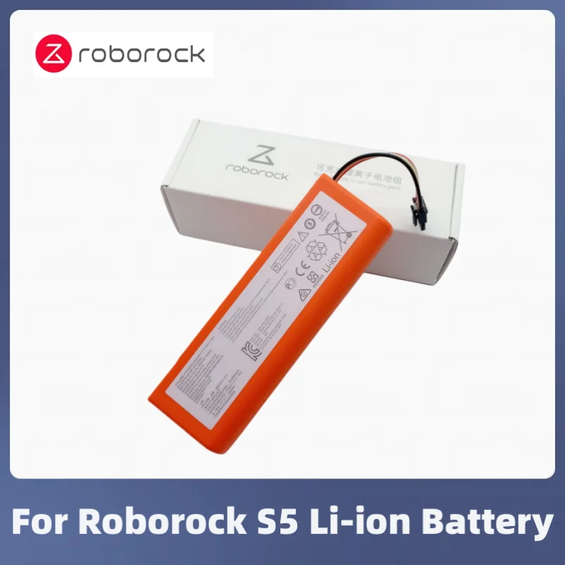 Roborock-Aspirador de pó robótico original, 5200mAh bateria Li-ion, S50, S51, S55, S5 máximo, S6 puro, S5MAX, S6MAX, S7, S75, E4, E5, E6