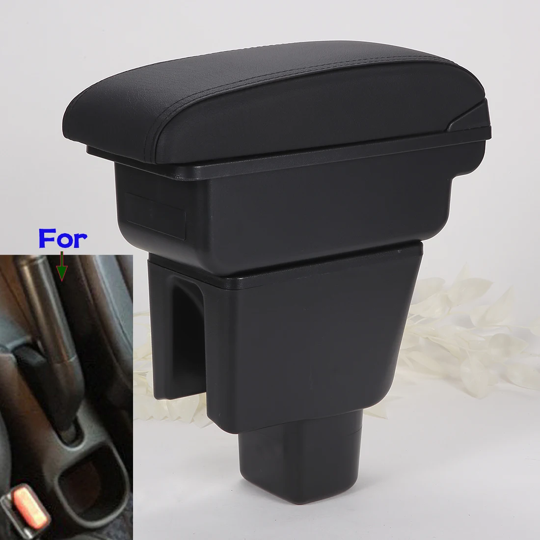 لهوندا BR-V مسند الذراع لهوندا BRV مسند ذراع للسيارات صندوق تخزين مركزي محتوى صندوق تخزين الذراع قطع غيار السيارات USB تهمة #1